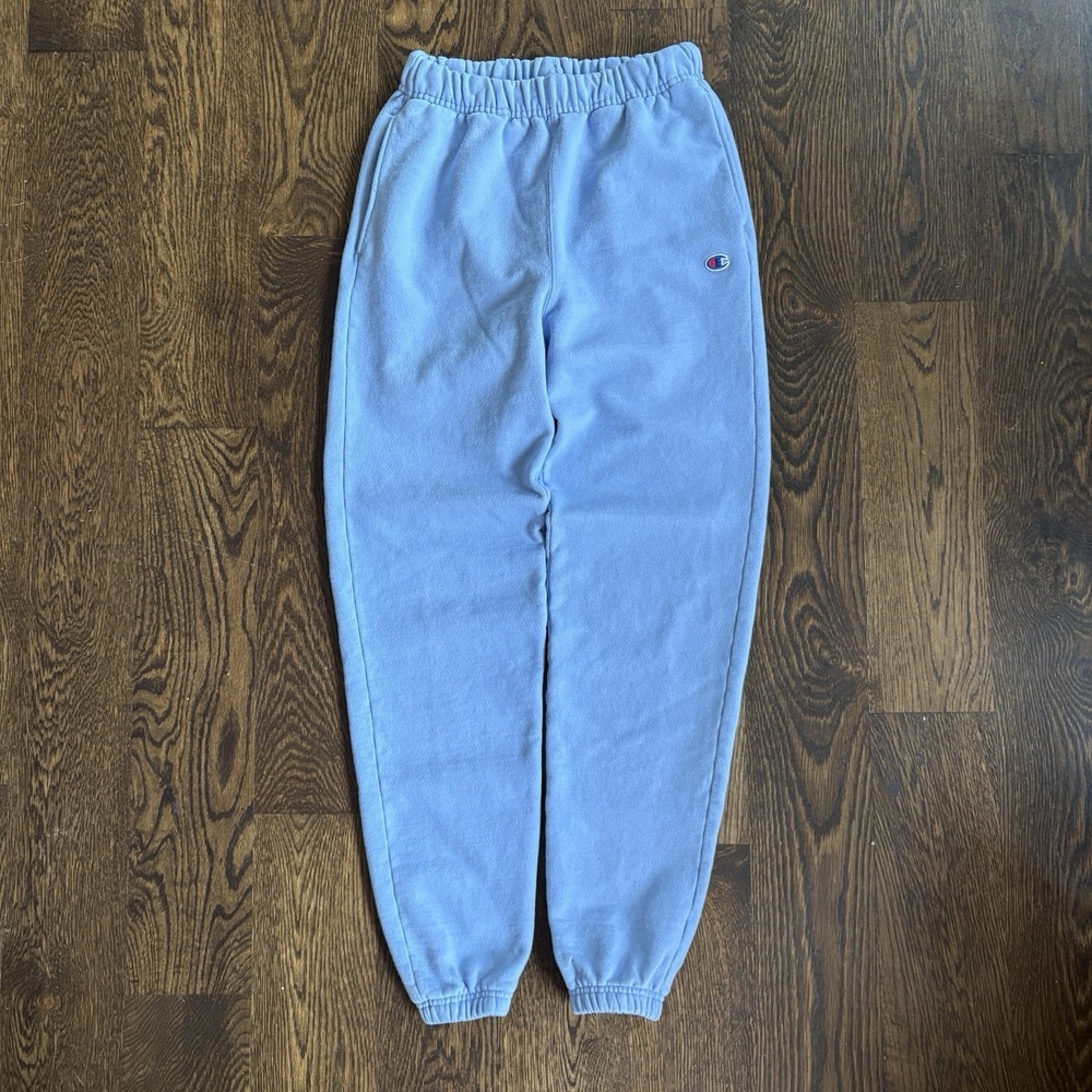 Champion Reverse Weave Sweatpants XS Baby Blue Joggers Heavyweight Fleece